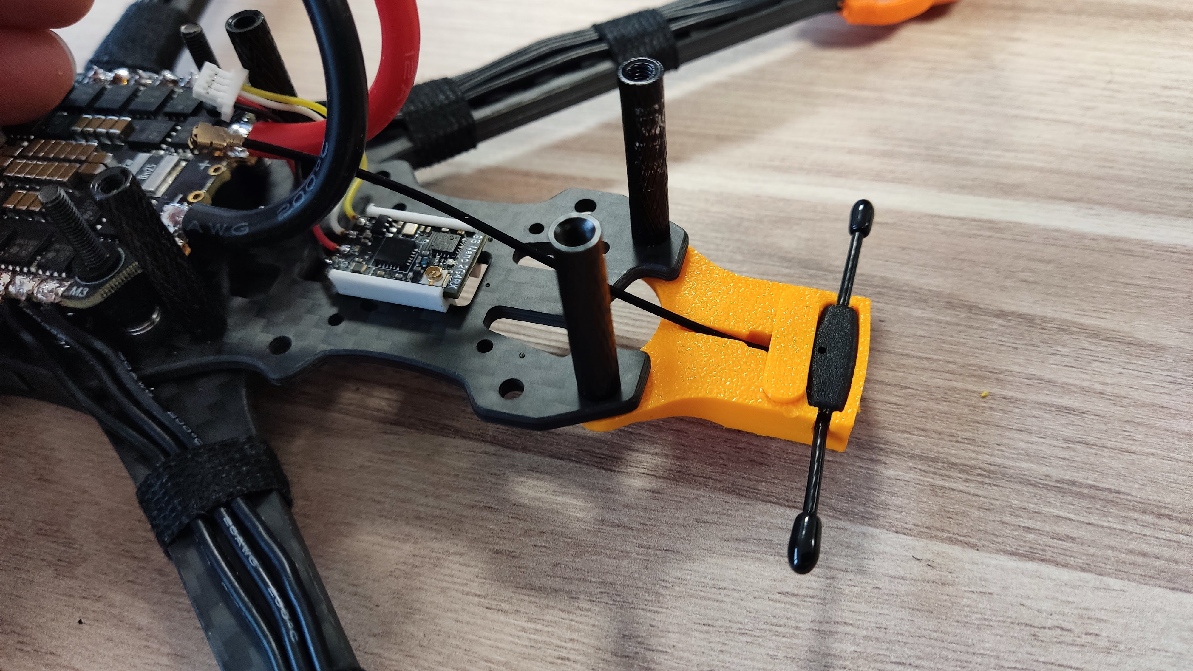 大疆O3物理安装座，RX天线，XT60接头