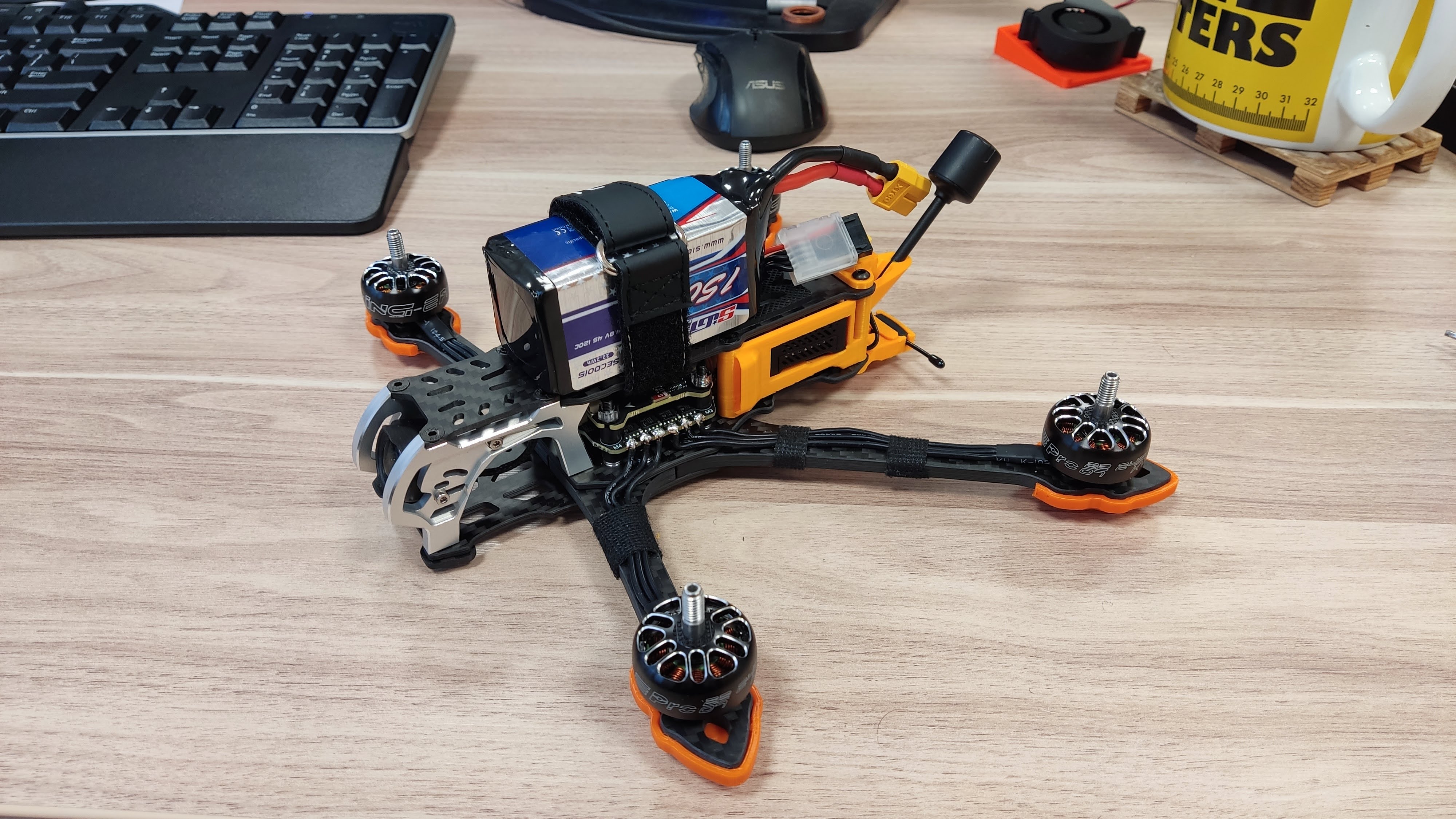 大疆O3物理安装座，RX天线，XT60接头