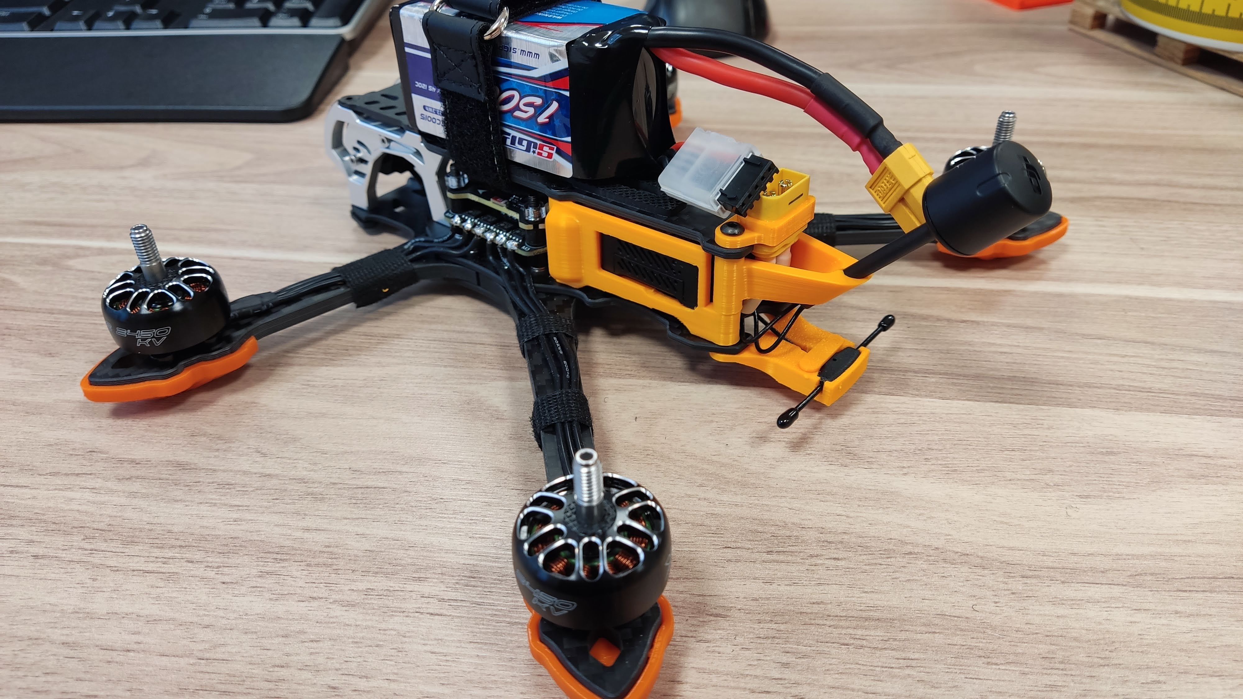 大疆O3物理安装座，RX天线，XT60接头