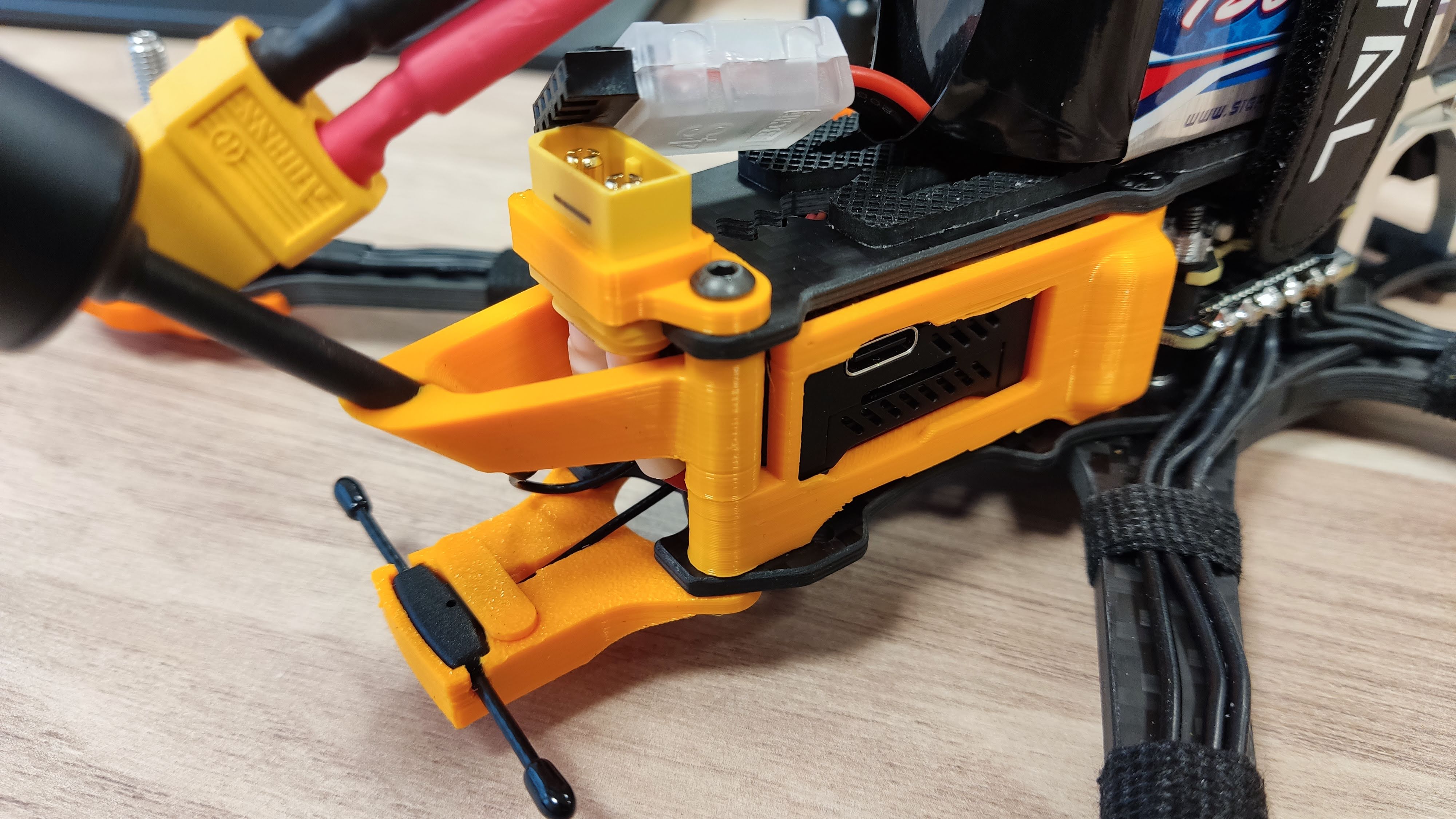 大疆O3物理安装座，RX天线，XT60接头