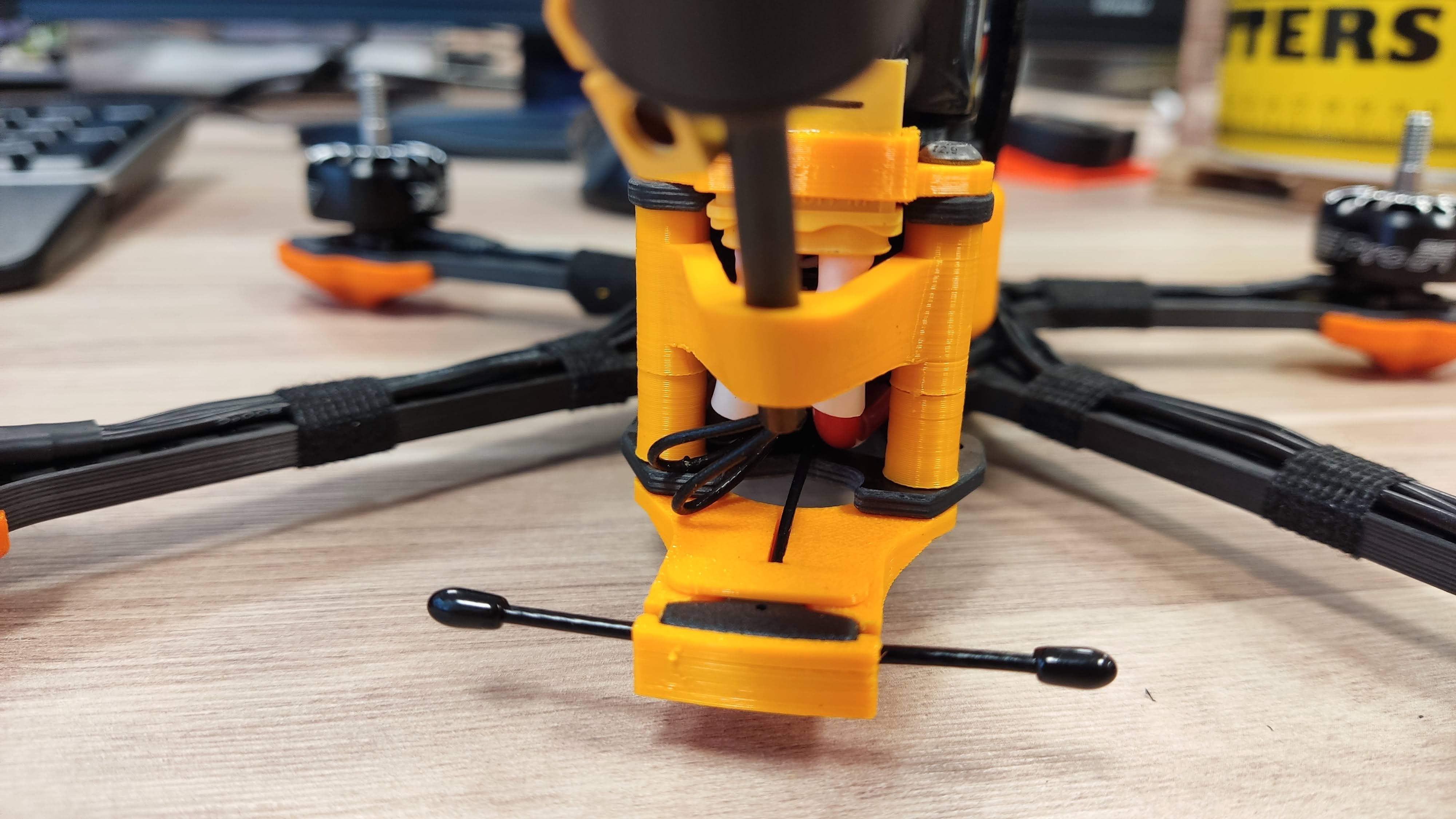 大疆O3物理安装座，RX天线，XT60接头