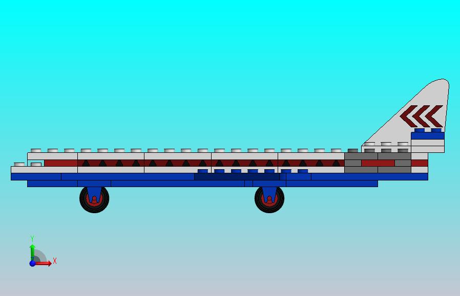 乐高687 卡拉维尔飞机