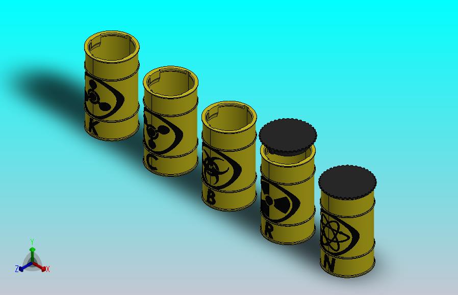 化学、生物、放射性及核有害废物桶