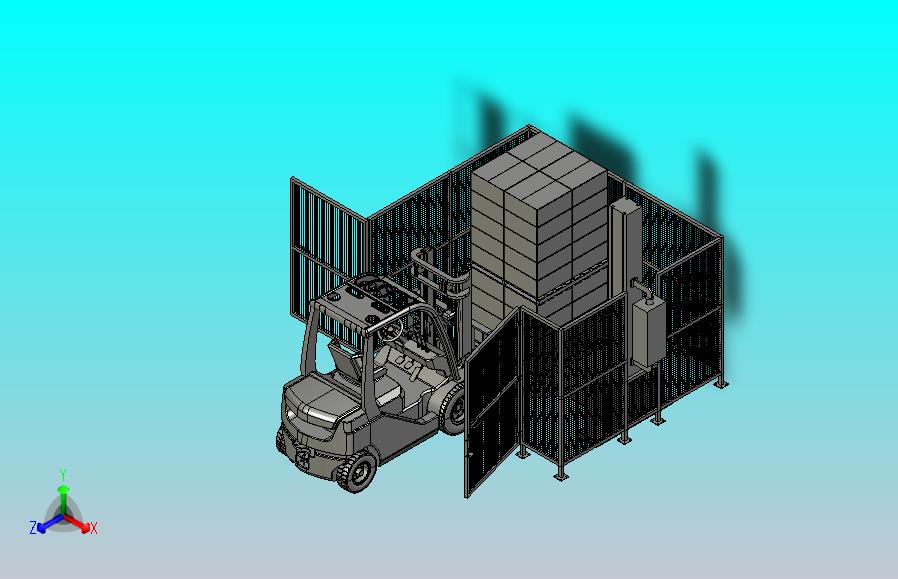 自动缠绕式安全围栏