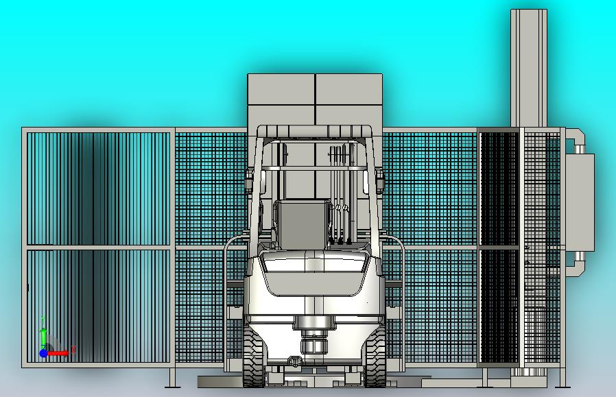 自动缠绕式安全围栏
