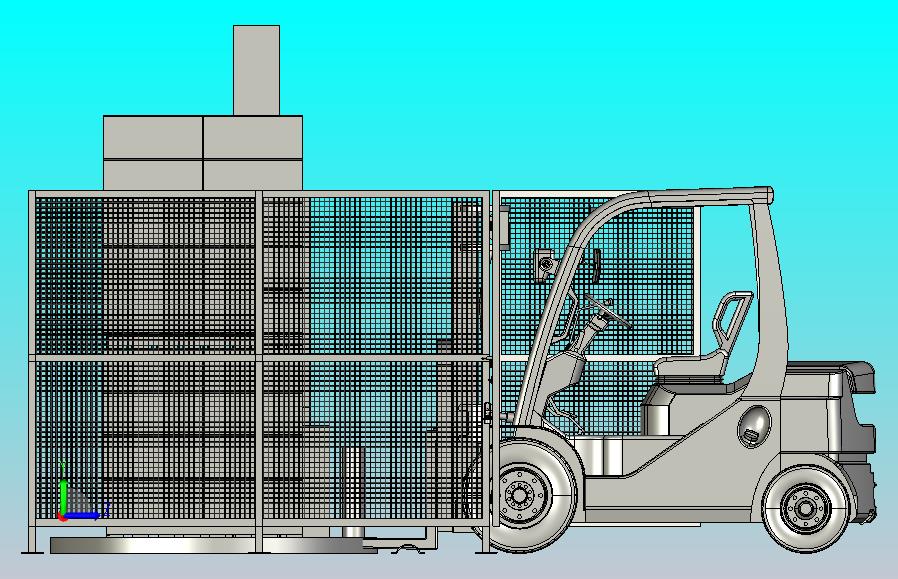 自动缠绕式安全围栏