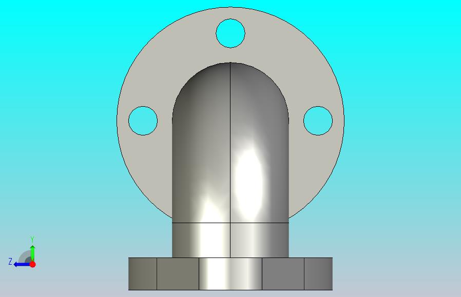 带双F的90°弯管