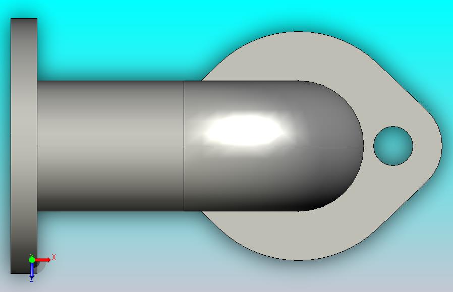 带双F的90°弯管