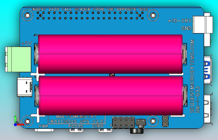 看门狗 UPS HAT 带多