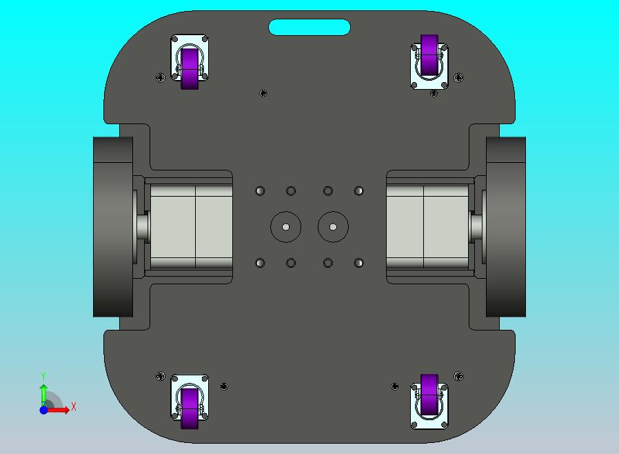 智能小车底盘三维模型设计