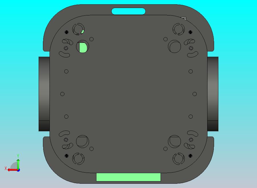 智能小车底盘三维模型设计