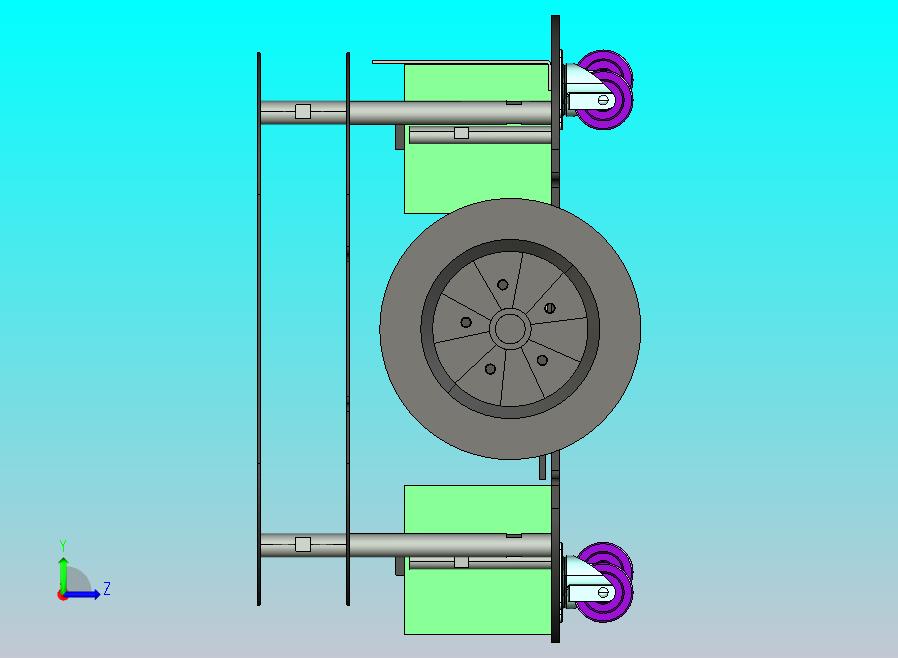 智能小车底盘三维模型设计