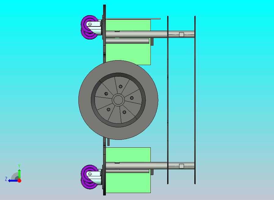 智能小车底盘三维模型设计