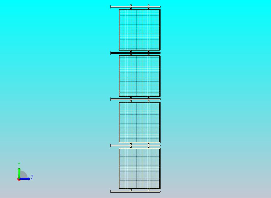 型材网格护栏总成设计