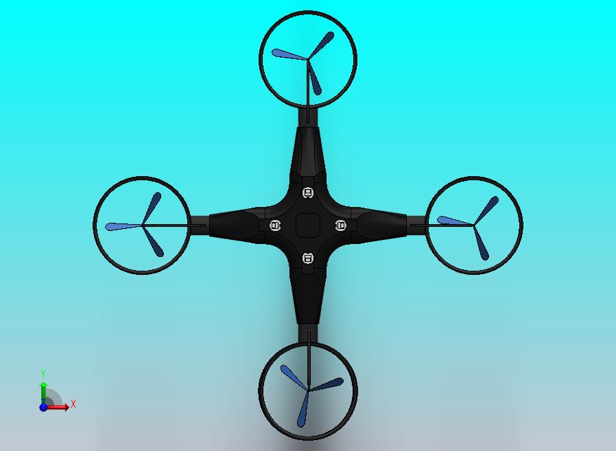 四旋翼飞行器无人机