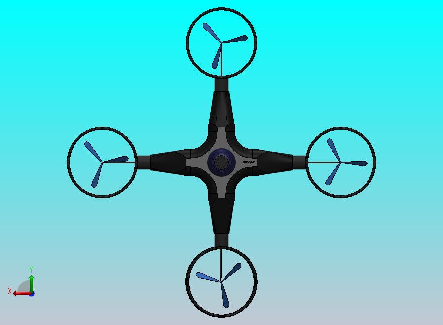 四旋翼飞行器无人机