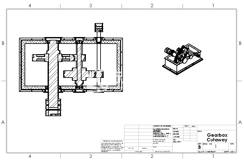 发电机的齿轮箱