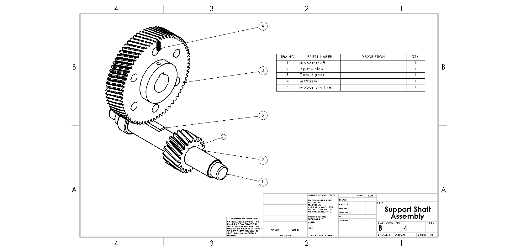 发电机的齿轮箱