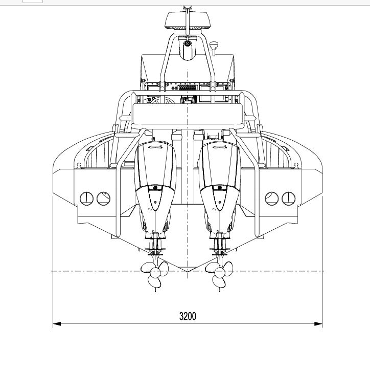 10米RIB船用拖车