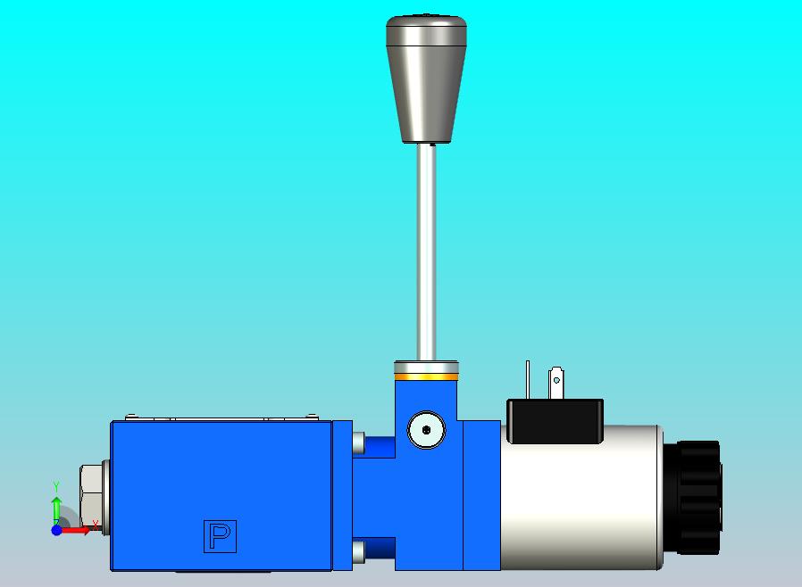 4WEMM6-6XJ电磁手动换向阀（二位阀过渡盖在B端）