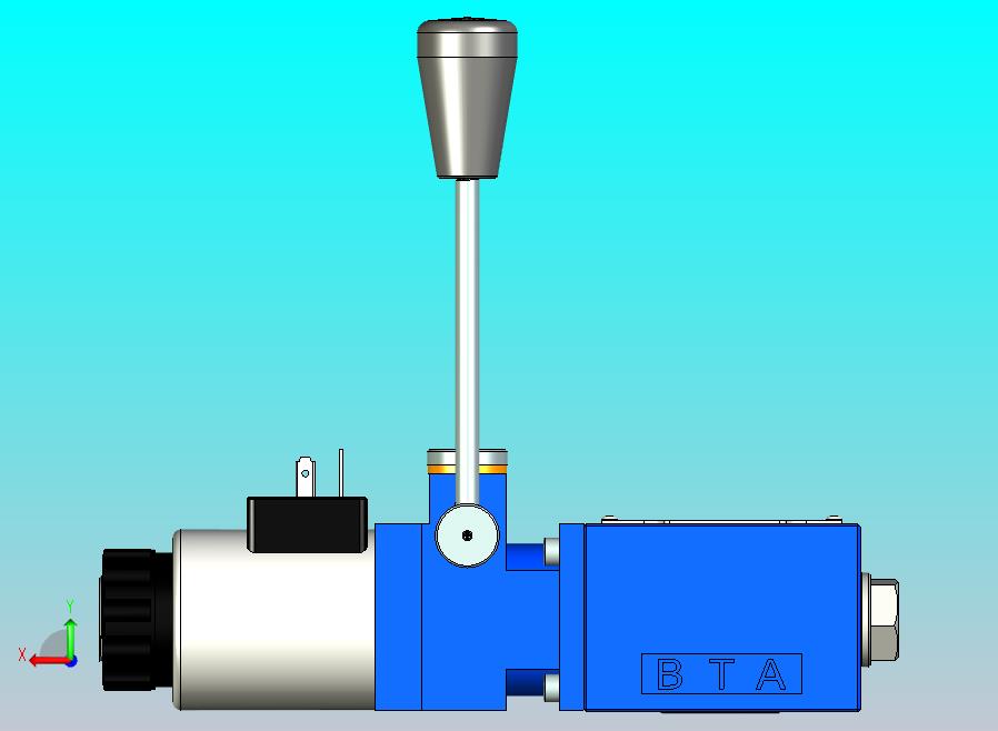 4WEMM6-6XJ电磁手动换向阀（二位阀过渡盖在B端）
