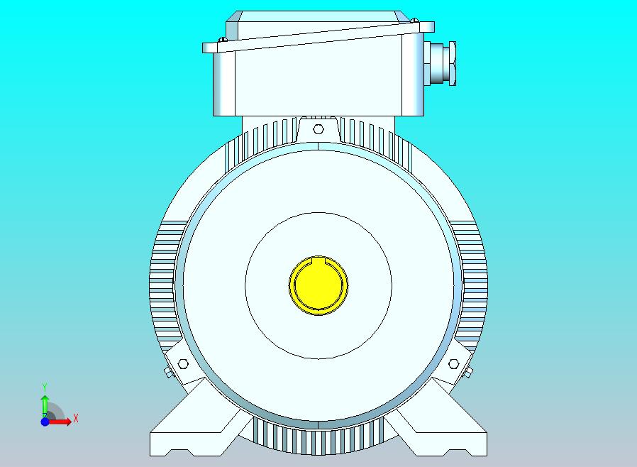 YX3-80～132高效率三相异步电动机-基座带底脚、端盖上无凸缘[YX3-132M1-4]