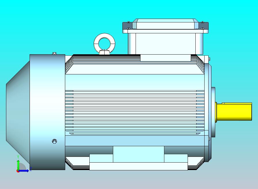 YX3-80～132高效率三相异步电动机-基座带底脚、端盖上无凸缘[YX3-132M1-4]