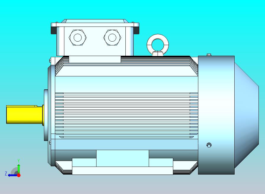 YX3-80～132高效率三相异步电动机-基座带底脚、端盖上无凸缘[YX3-132M1-4]