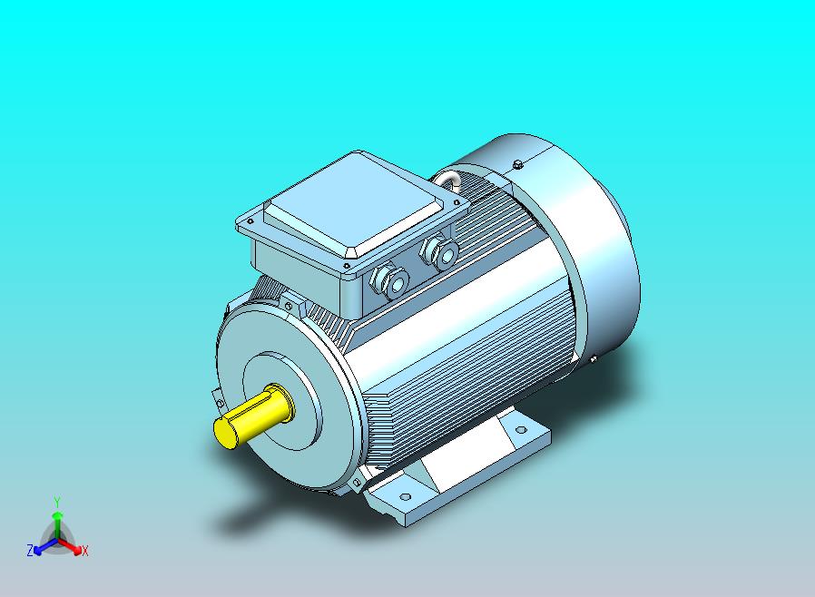 YX3-80～132高效率三相异步电动机-基座带底脚、端盖上无凸缘[YX3-132M1-4]