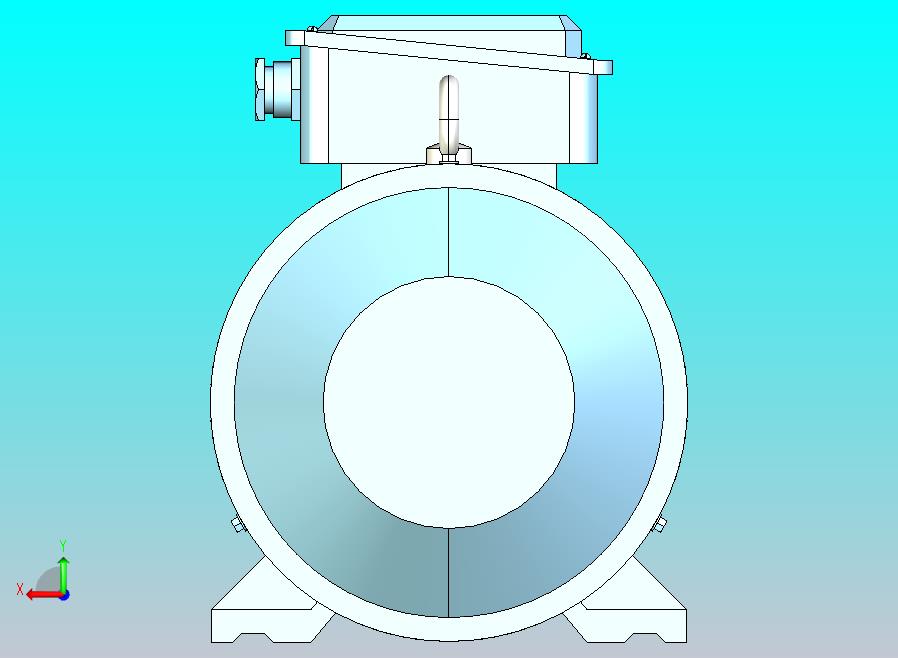 YX3-80～132高效率三相异步电动机-基座带底脚、端盖上无凸缘[YX3-132S-4]