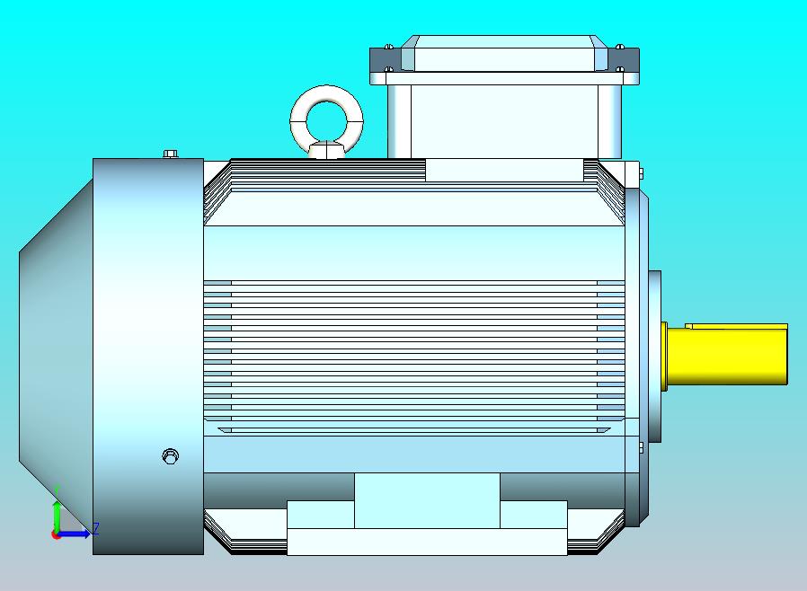 YX3-80～132高效率三相异步电动机-基座带底脚、端盖上无凸缘[YX3-132S-4]