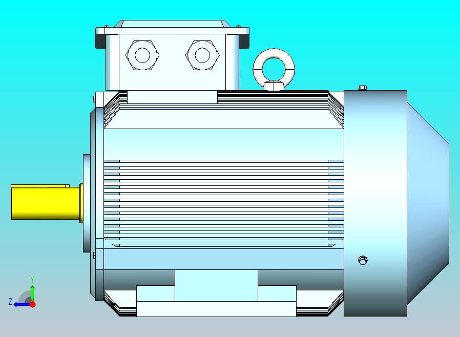 YX3-80～132高效率三相异步电动机-基座带底脚、端盖上无凸缘[YX3-132S-4]