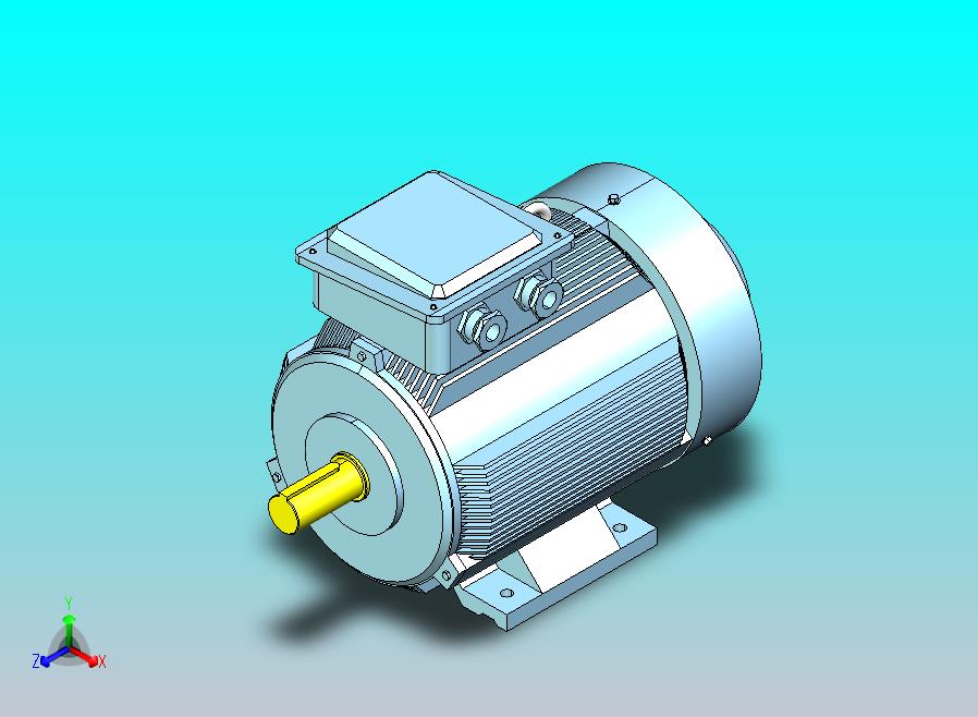 YX3-80～132高效率三相异步电动机-基座带底脚、端盖上无凸缘[YX3-132S-4]
