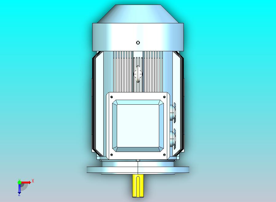 YX3-80～132高效率三相异步电动机-基座带底脚、端盖上有凸缘（带通孔）[YX3-112M-4]