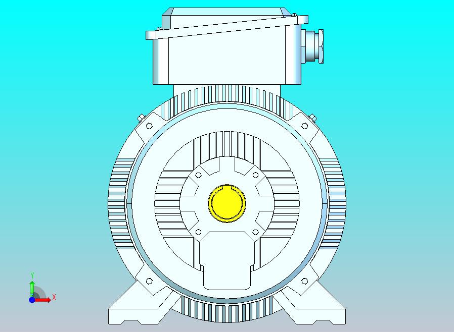 YX3-160～280高效率三相异步电动机-基座带底脚、端盖上无凸缘[YX3-160M-4]