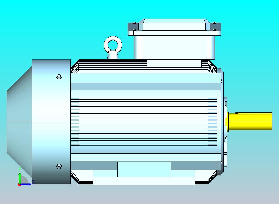 YX3-160～280高效率三相异步电动机-基座带底脚、端盖上无凸缘[YX3-160M-4]