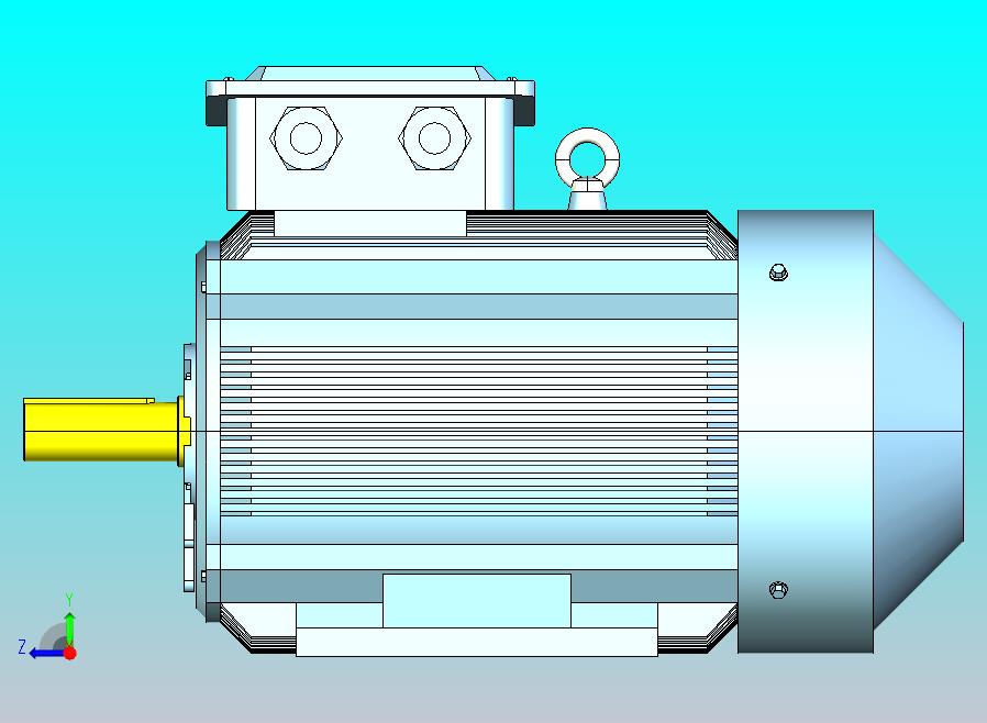 YX3-160～280高效率三相异步电动机-基座带底脚、端盖上无凸缘[YX3-160M-4]