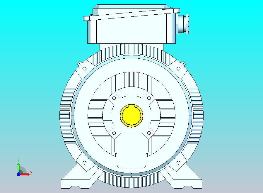YX3-160～280高效率三相异步电动机-基座带底脚、端盖上无凸缘[YX3-180M-4]