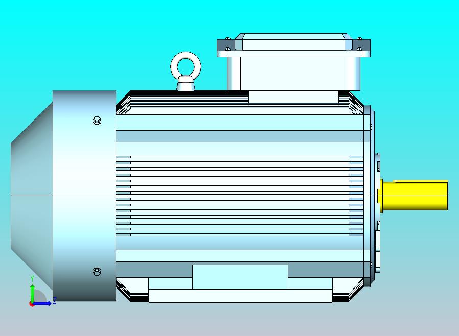 YX3-160～280高效率三相异步电动机-基座带底脚、端盖上无凸缘[YX3-180M-4]