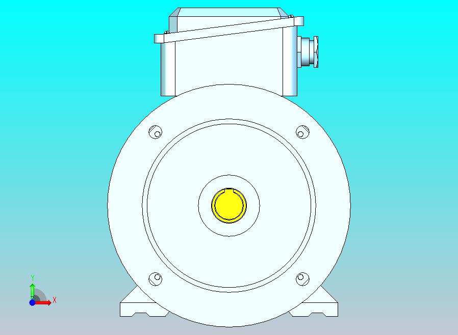 YX3-160～280高效率三相异步电动机-基座带底脚、端盖上有凸缘（带通孔）[YX3-160M-4]