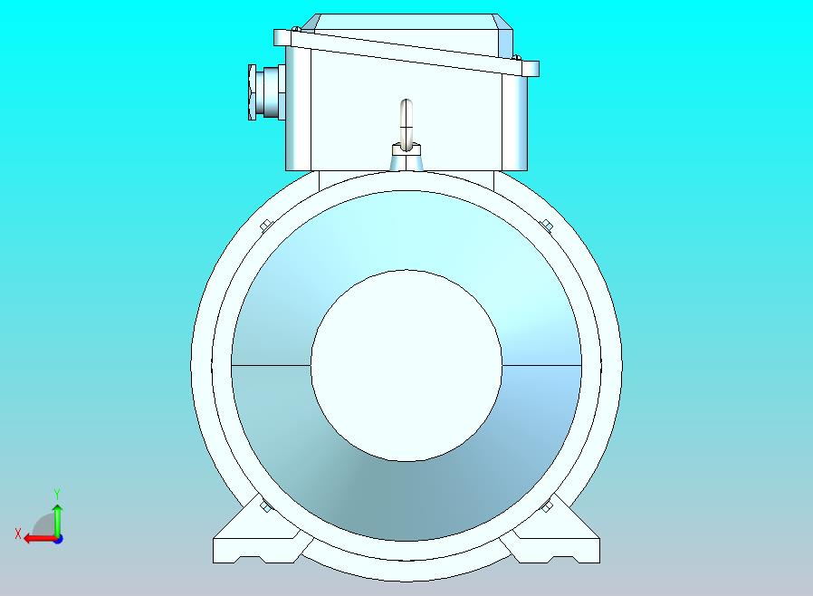 YX3-160～280高效率三相异步电动机-基座带底脚、端盖上有凸缘（带通孔）[YX3-160M-4]