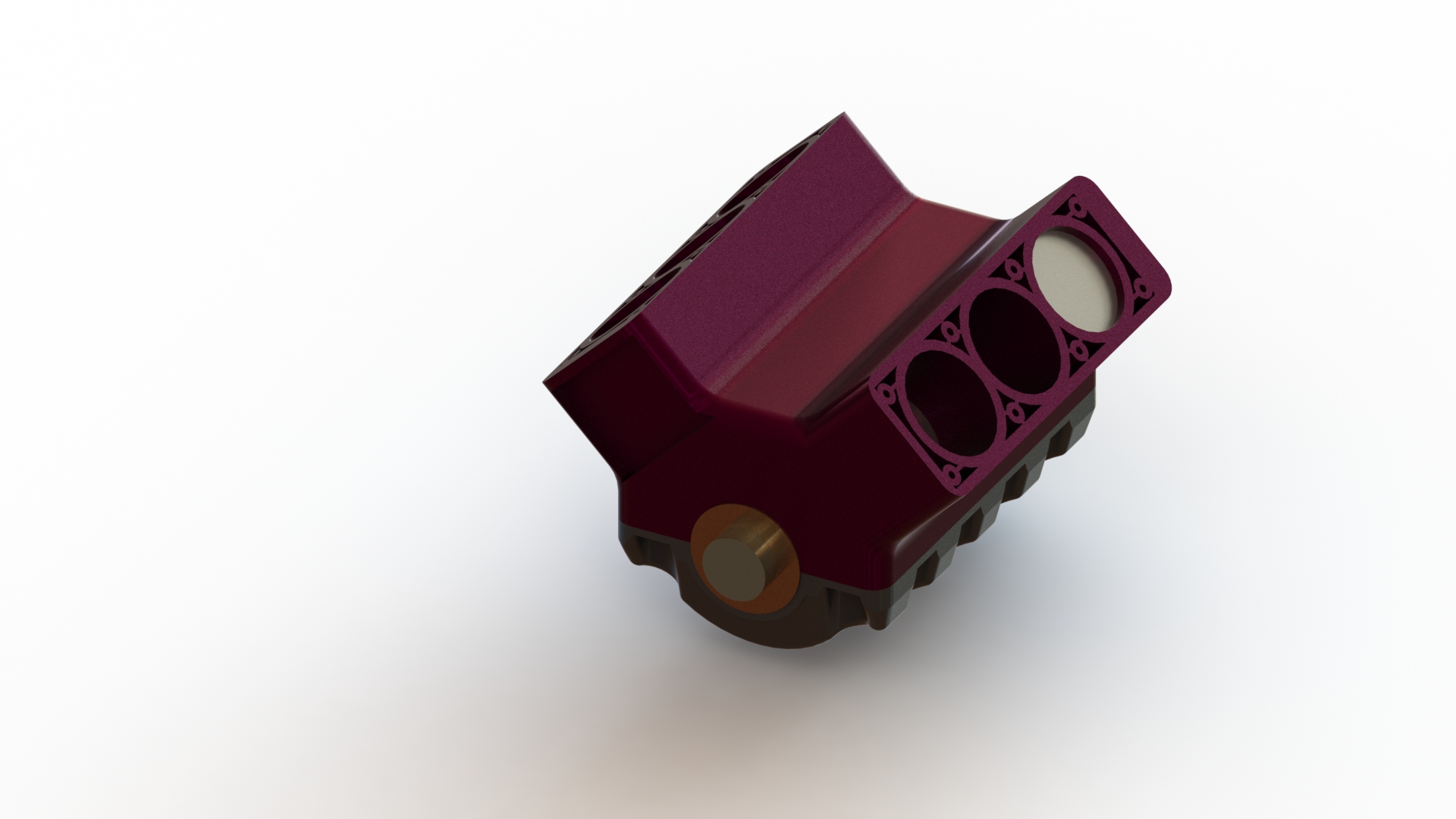 V6发动机下缸体总成