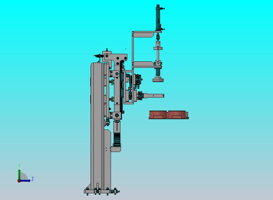 夹持翻转压合机构