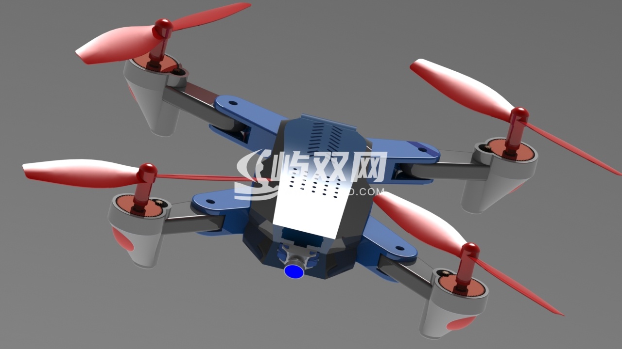 带监控摄像机的无人机