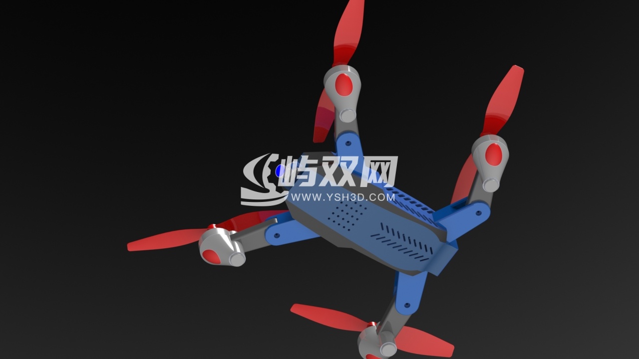 带监控摄像机的无人机