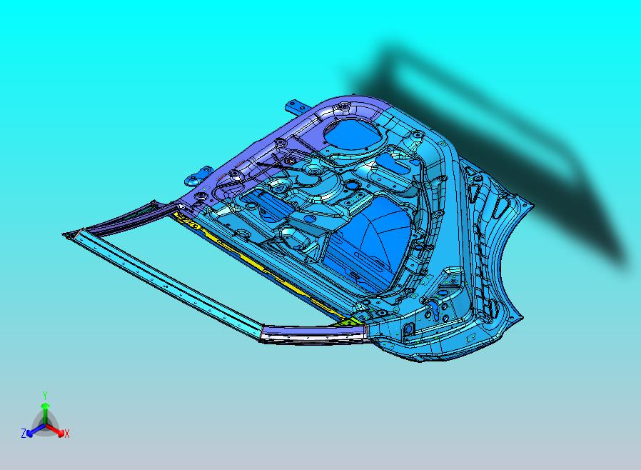 FNA6201001（左后门总成装置）