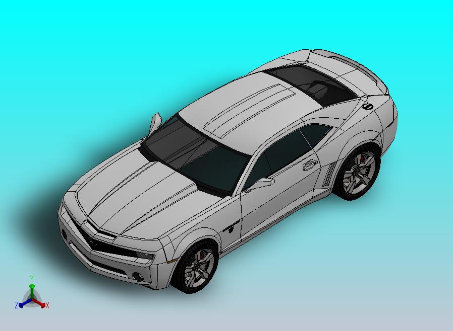 6-雪佛兰 科迈罗 camaro ss SolidWorks stp