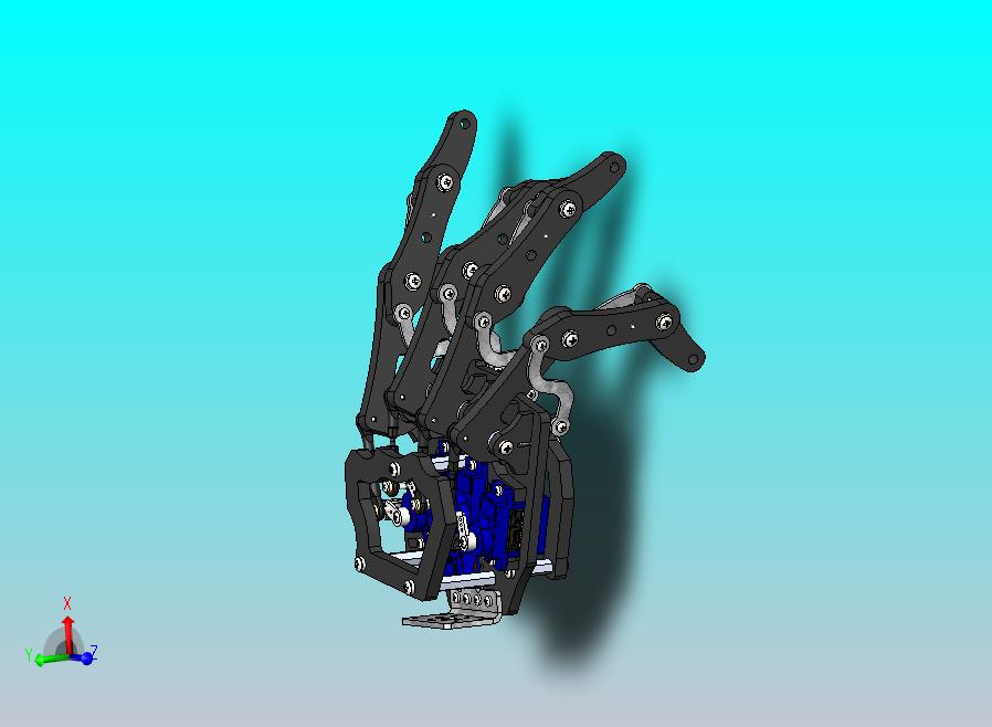 腱驱动五自由度仿生机械手