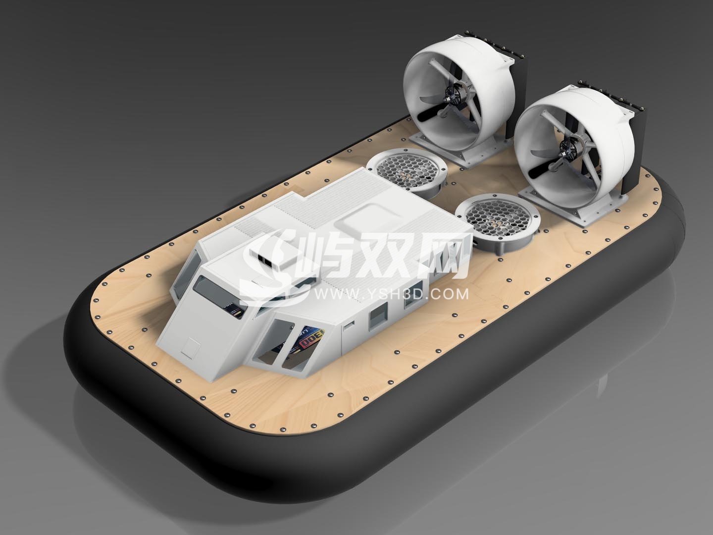 2×2型遥控气垫船