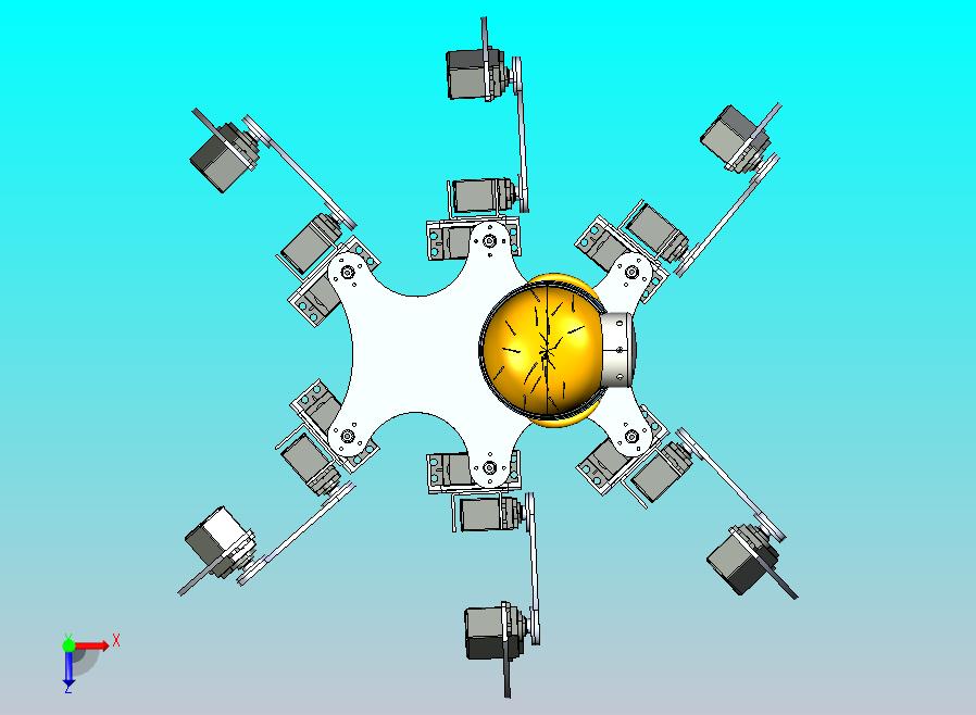 小黄人六足机器人